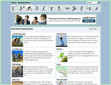 Tablet Screenshot of playcyclinggames.com